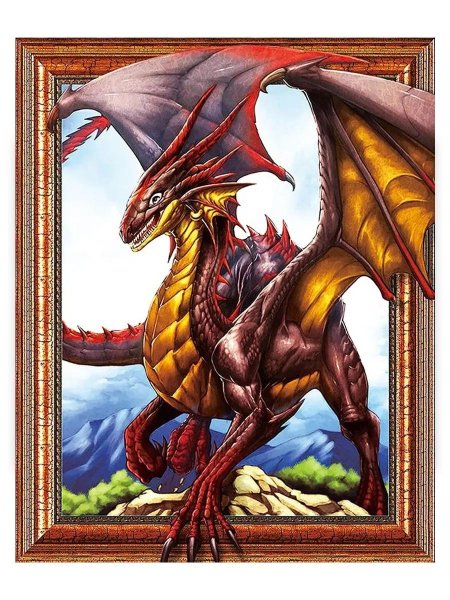 Алмазная мозаика драконы на подрамнике