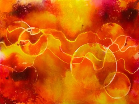 Абстракция в оранжевых тонах