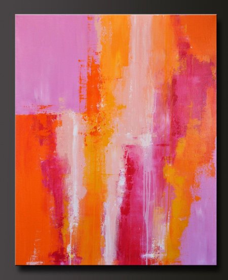 Картина в пастельных оранжевых тонах