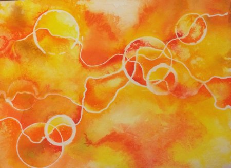 Абстракция в оранжевых тонах