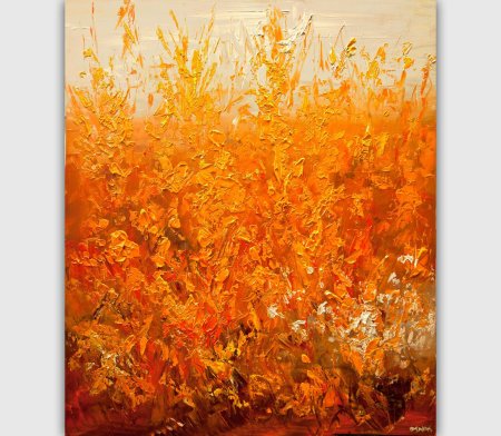 Абстракция в оранжевых тонах