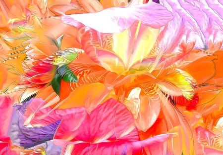 Абстракция в оранжевых тонах