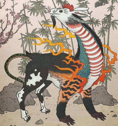 Японские Гравюры Ёкаи