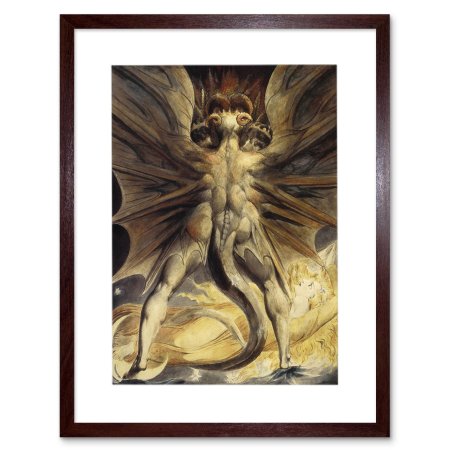 Великий красный дракон и женщина одетая в солнце Уильям Блейк