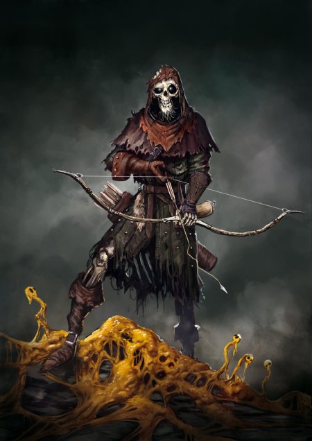 Скелет с луком