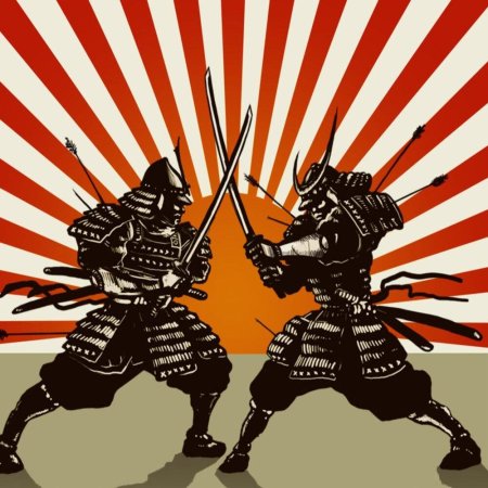 Сражение самураев