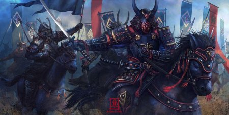 Самурай Ронин арт фэнтези сражение