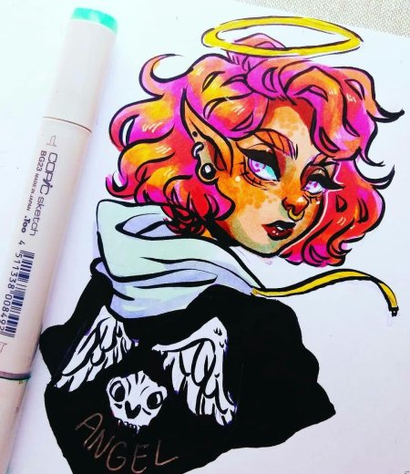 Рисунки маркерами