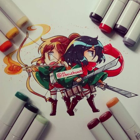 Аниме маркерами Копик