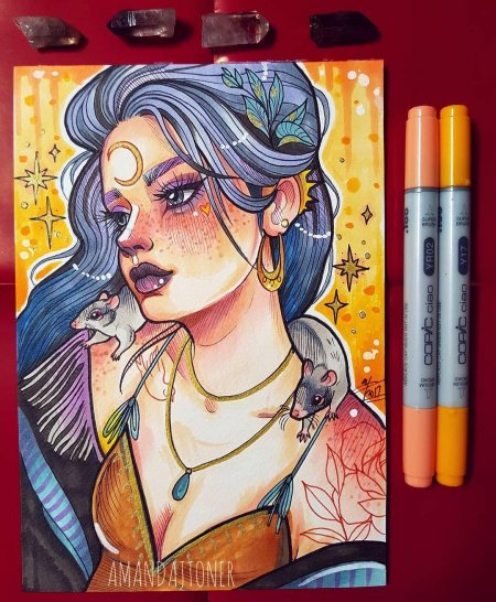 Рисунки маркерами