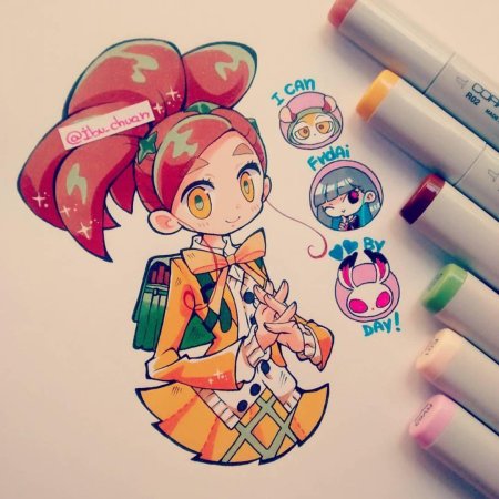 Аниме маркерами