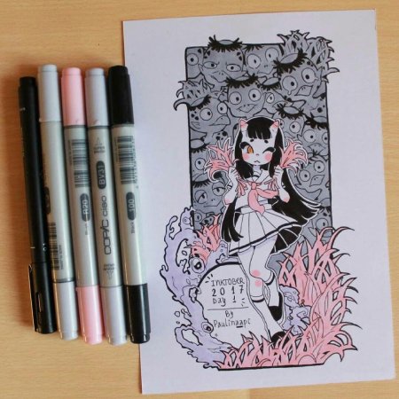 Арты маркерами