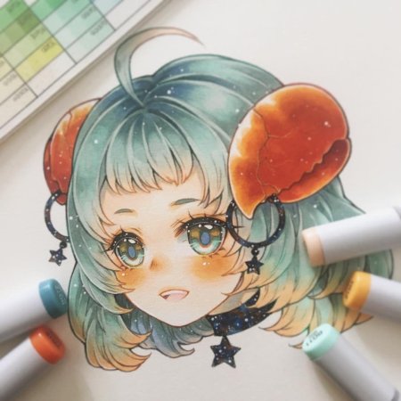 Аниме фломастерами