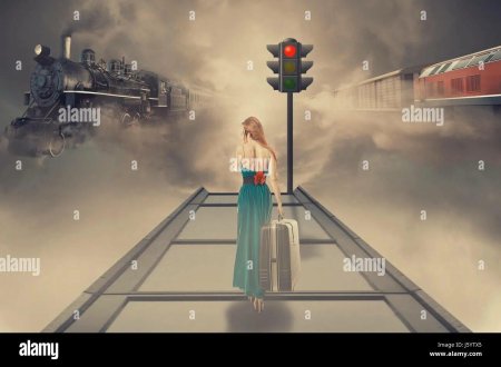 Девушка на перроне