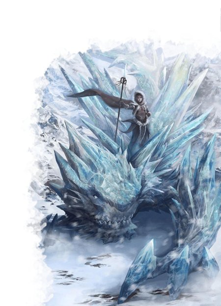 Ледяной Элементаль дракон