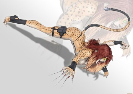 Девушка с когтями арт