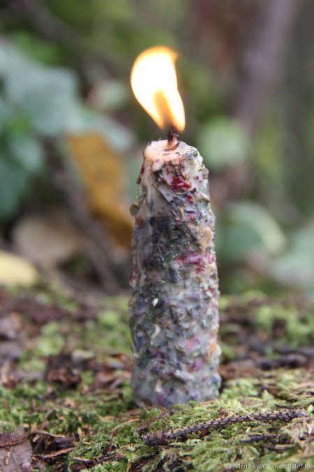 Травяные бесфитильные свечи