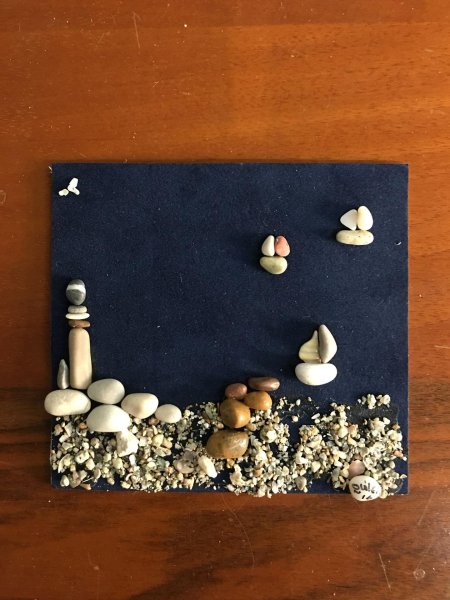 Поделки из камней и ракушек