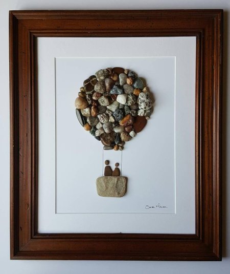 Панно из камушков