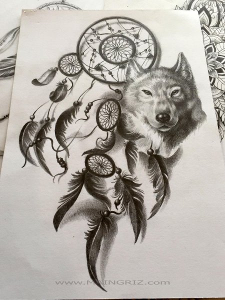 Волчица с ловцом снов