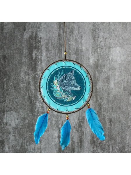 Ловец снов "волк" диам 20 см