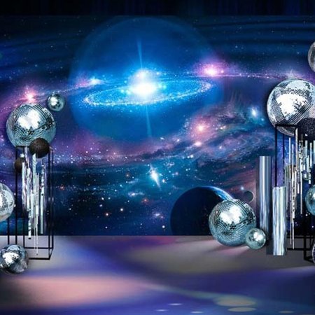 Фотозона в стиле космос