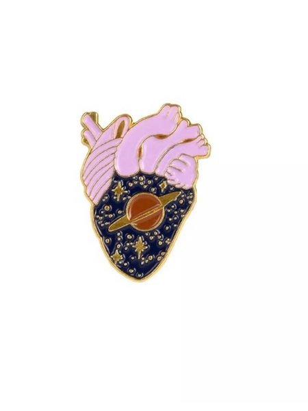 Брошь сердце Анатомическое