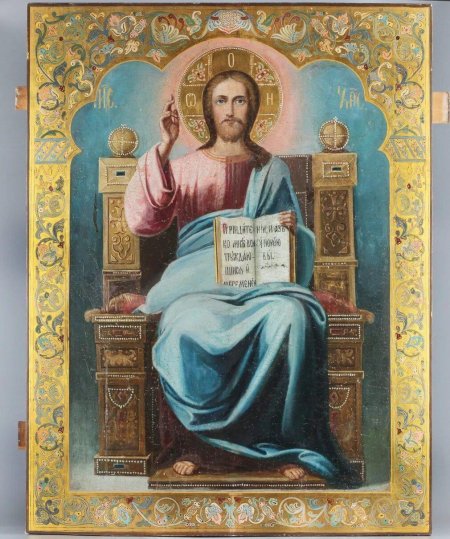 Икона господь вседержитель на престоле