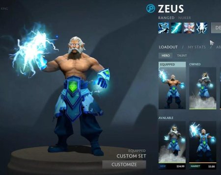 Zeus Dota 2 аркана