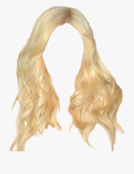 Белый парик на белом фоне