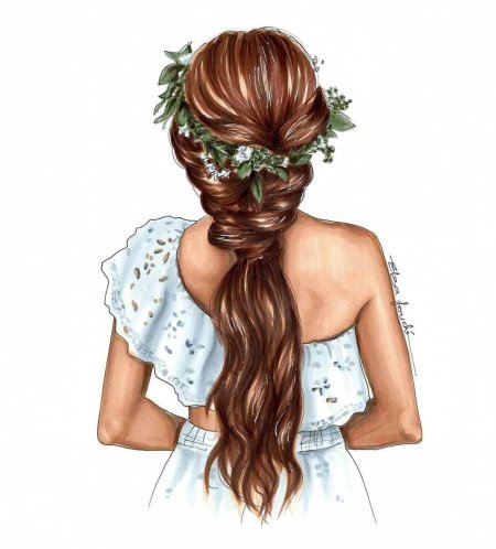 Девушка рисунок