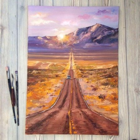 Пейзажи с перспективой живопись