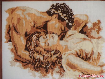 Вышивка поцелуй