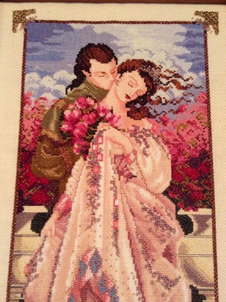 Картина воздушный поцелуй вышивка