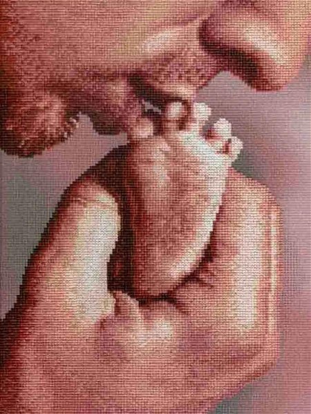 Набор вышивки поцелуй