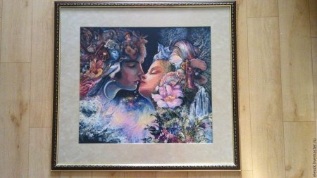 Вышивка фантазия поцелуя