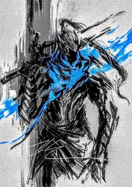 Арториас Dark Souls тату