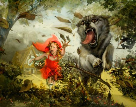 Красная шапочка и серый волк