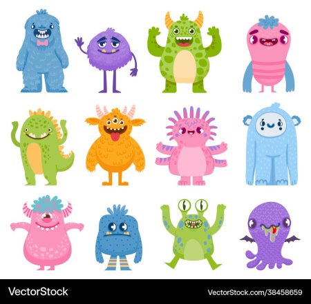 Монстры вектор