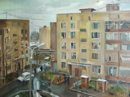 Панельные дома живопись