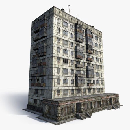 Старый многоэтажный дом