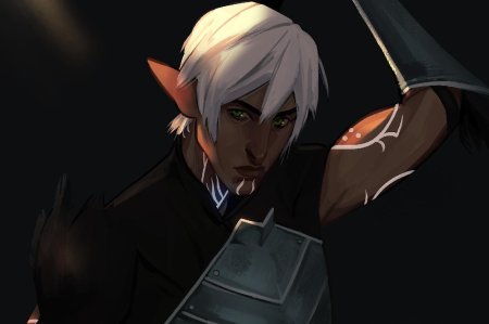 Dragon age Фенрис арт