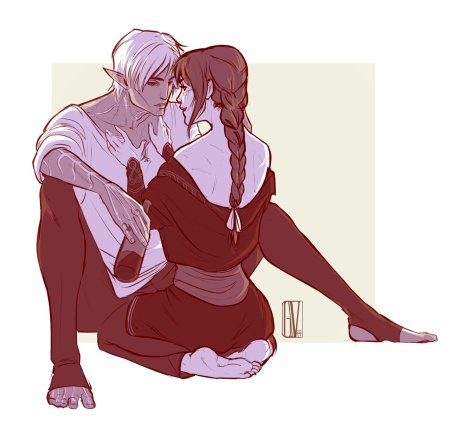 Фенрис и Хоук Роман