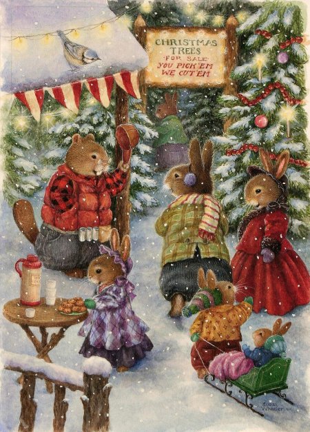 Сьюзен Виллер иллюстрации Рождество