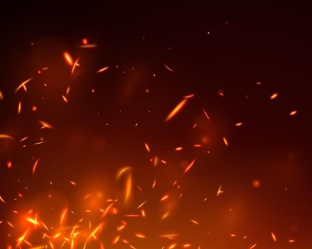 Искры на черном фоне