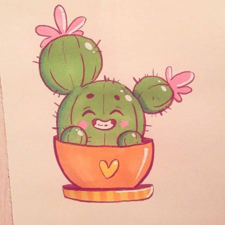 Кактус скетч