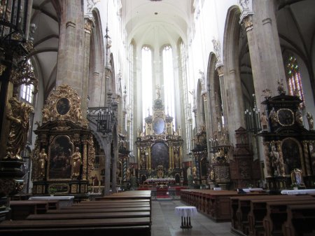 Тынский храм Прага внутри