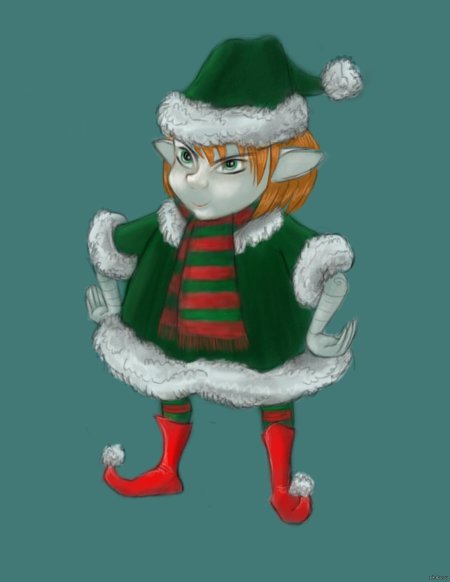 Помощники Санта Клауса эльфы