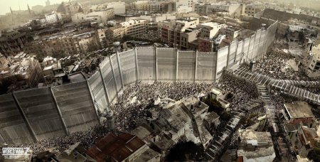 Война миров z Иерусалим стена