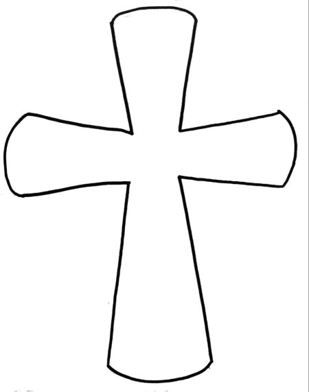 Крест из карандашей